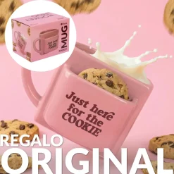 Taza bolsillo “Here for the cookie”