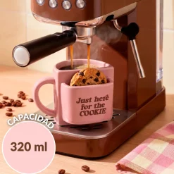 Taza bolsillo “Here for the cookie”