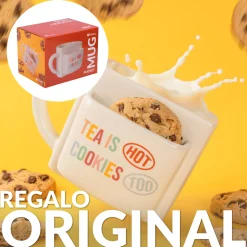 Taza bolsillo "Tea is hot cookies too"