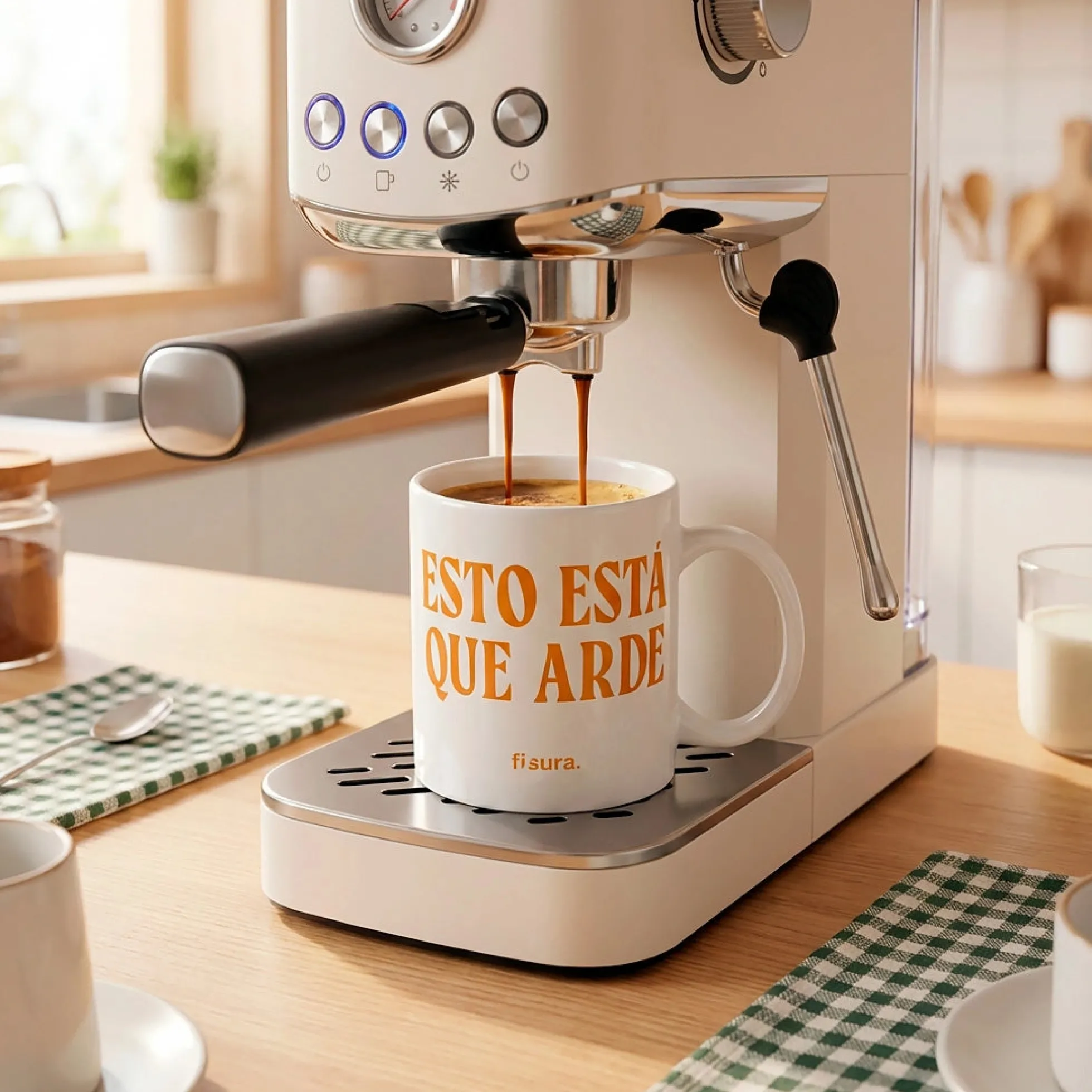 Taza "Esto está que arde"