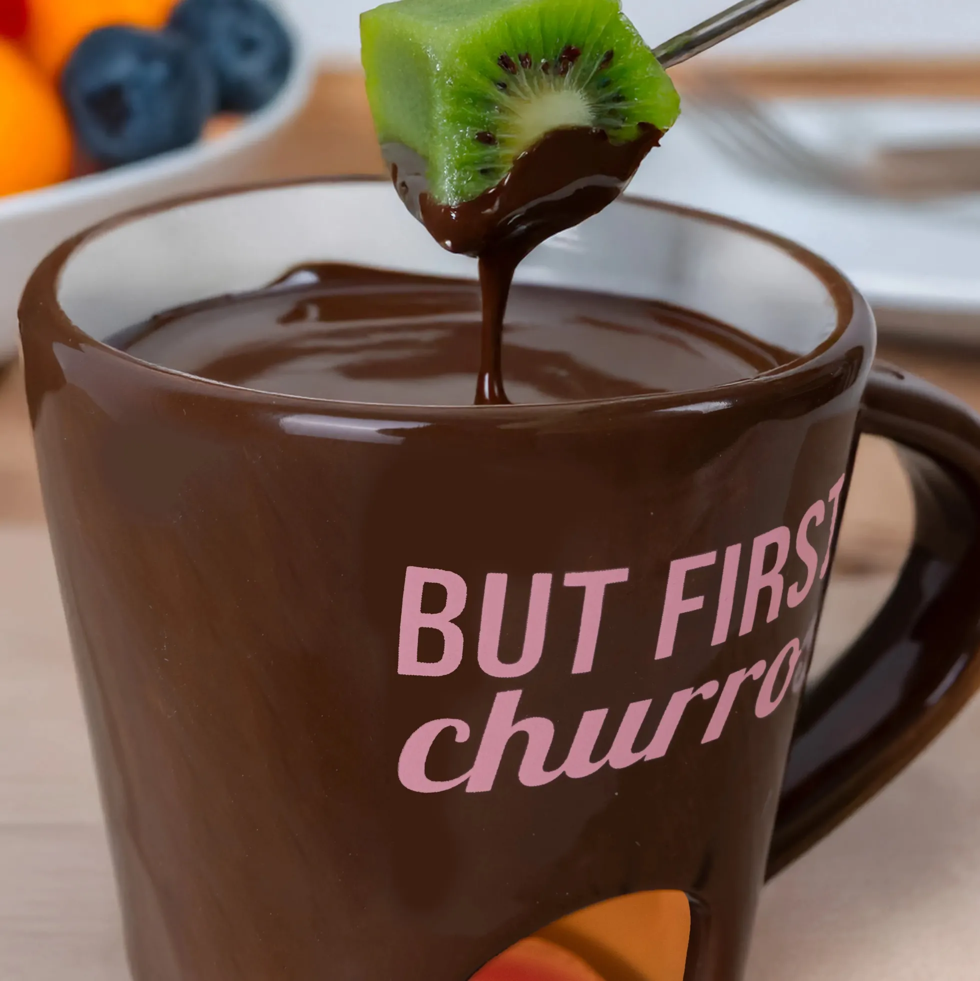 Taza fondue “But first churros”