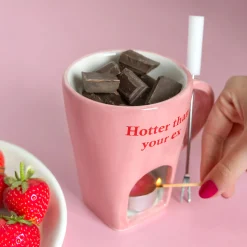 Taza fondue “Hotter than your ex”