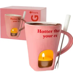 Taza fondue “Hotter than your ex”