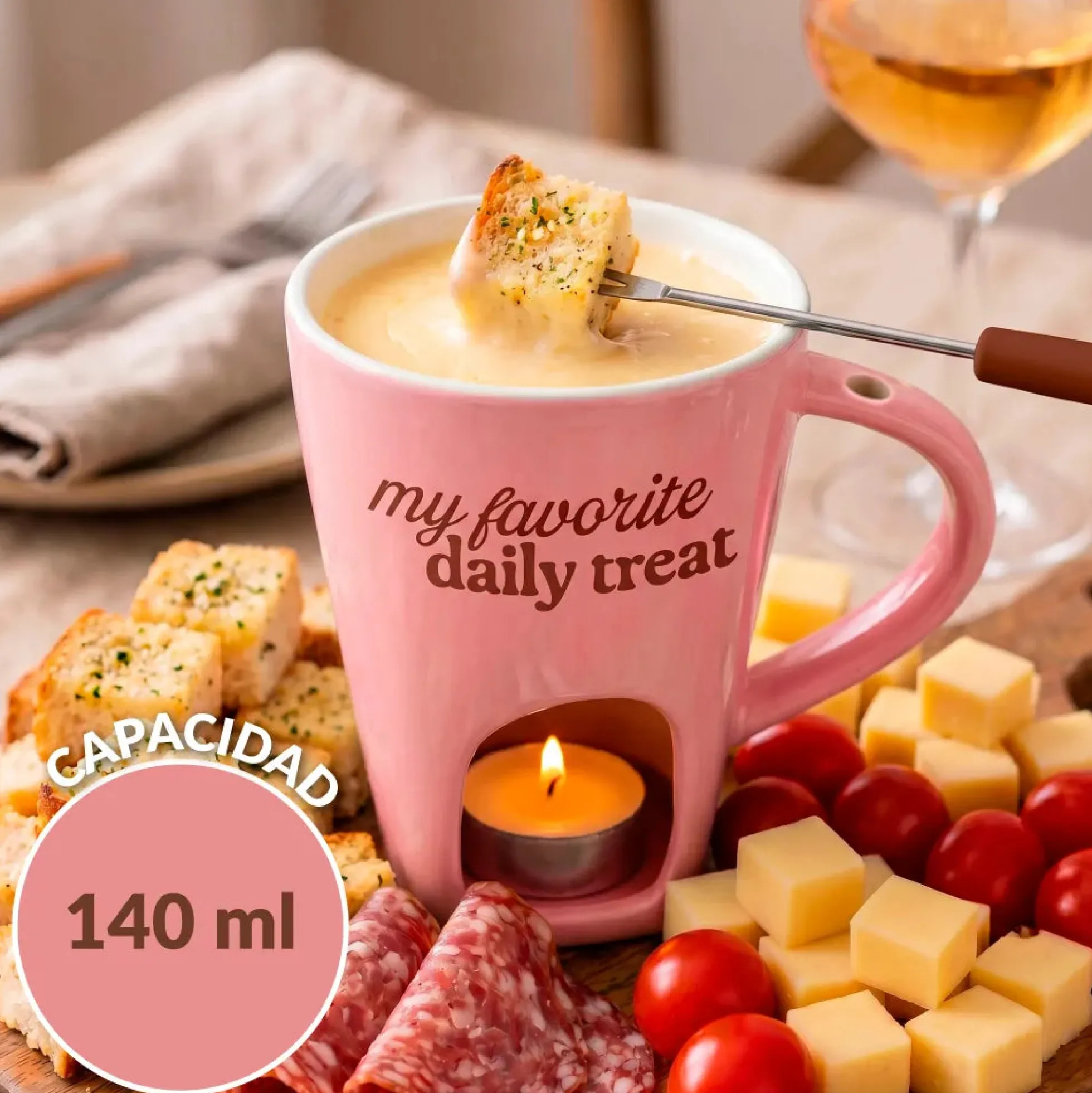 Taza fondue “My favorite daily treat”