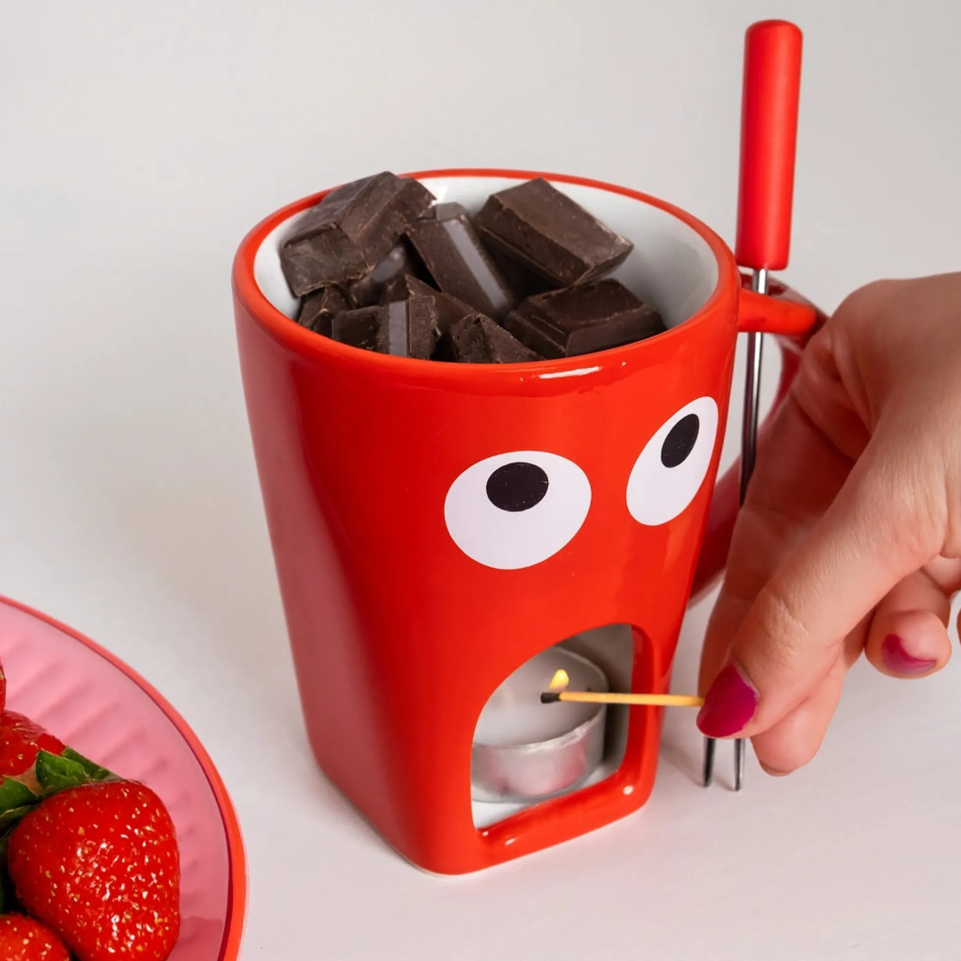 Taza fondue “Ojos”