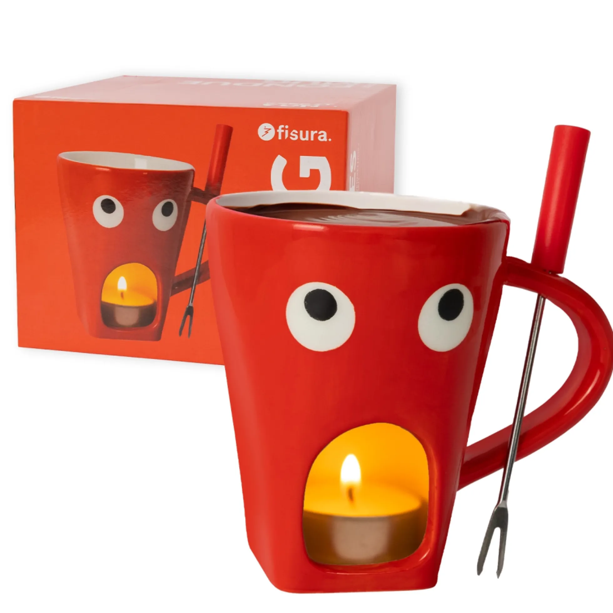 Taza fondue “Ojos”