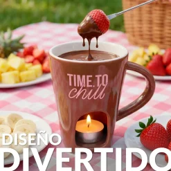 Taza fondue “Time to chill”