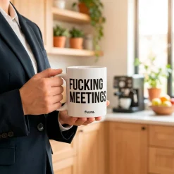 Taza "Fucking meetings"