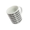 Taza 'Fuck Off' Blanco/ Negro