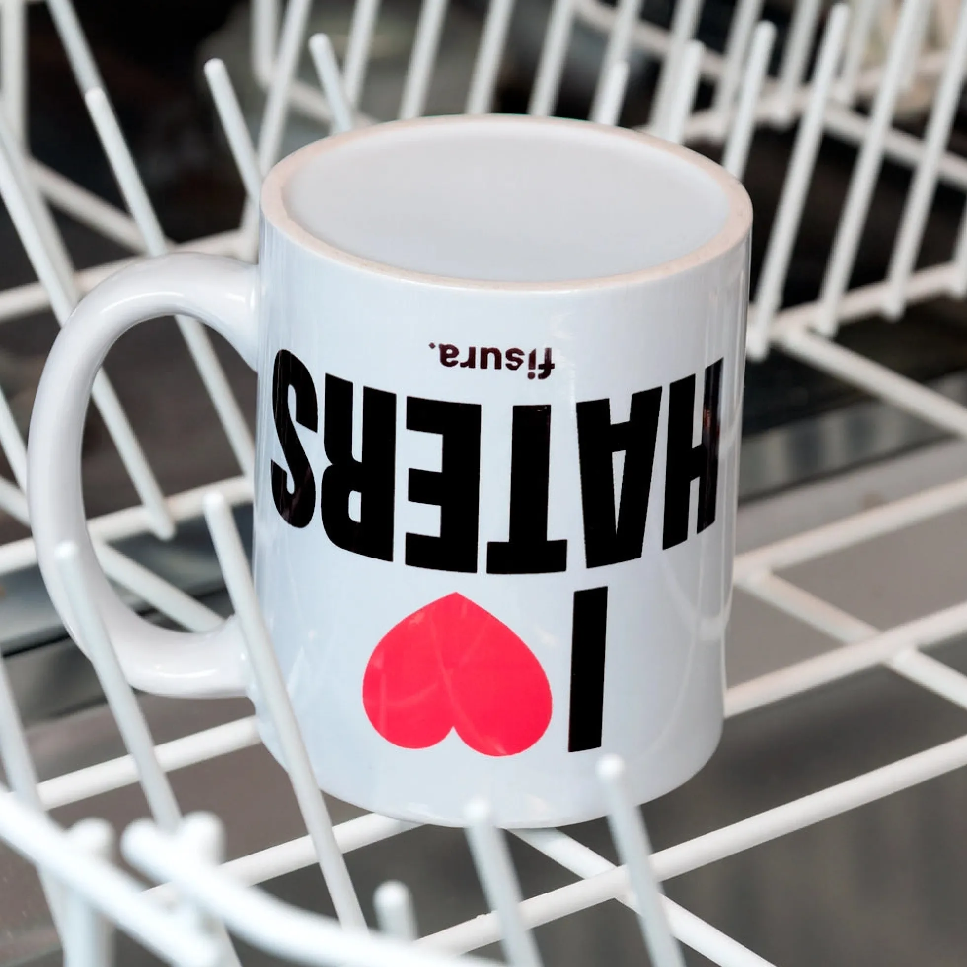 Taza "I love haters"