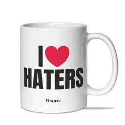 Taza "I love haters"