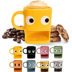 Taza para galletas amarilla
