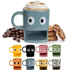 Taza para galletas azul