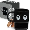 Taza para galletas negra