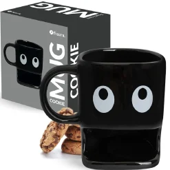 Taza para galletas negra