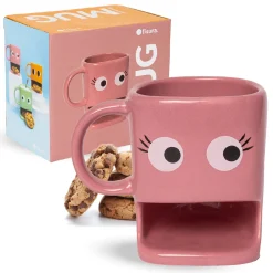 Taza para galletas rosa