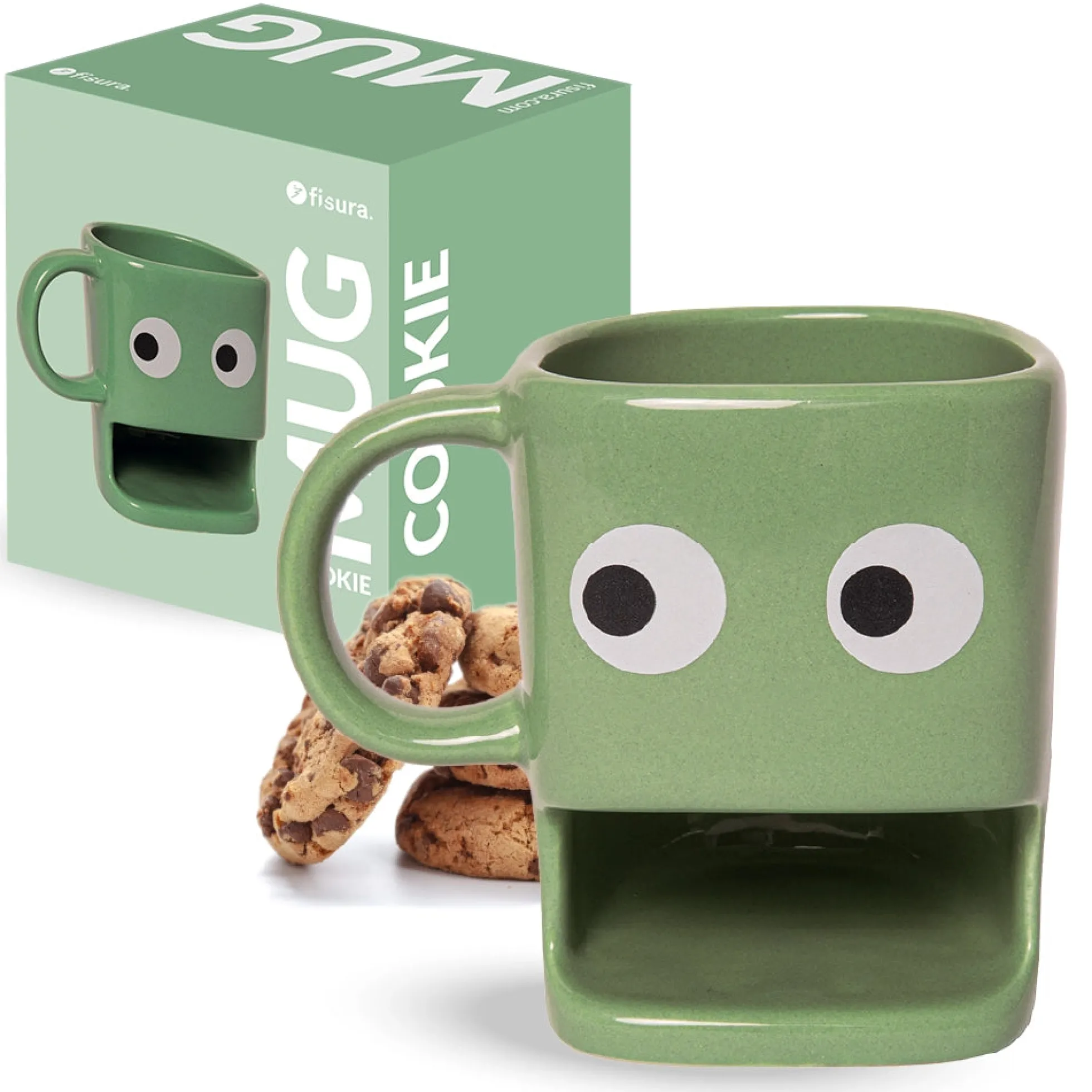 Taza para galletas verde