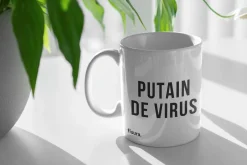 Taza "Putain de Virus"