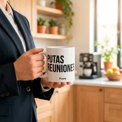 Taza "Putas reuniones"