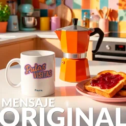 Taza “Putas visitas”