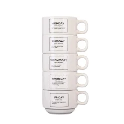 Tazas "Days of the week" (Set de 5)
