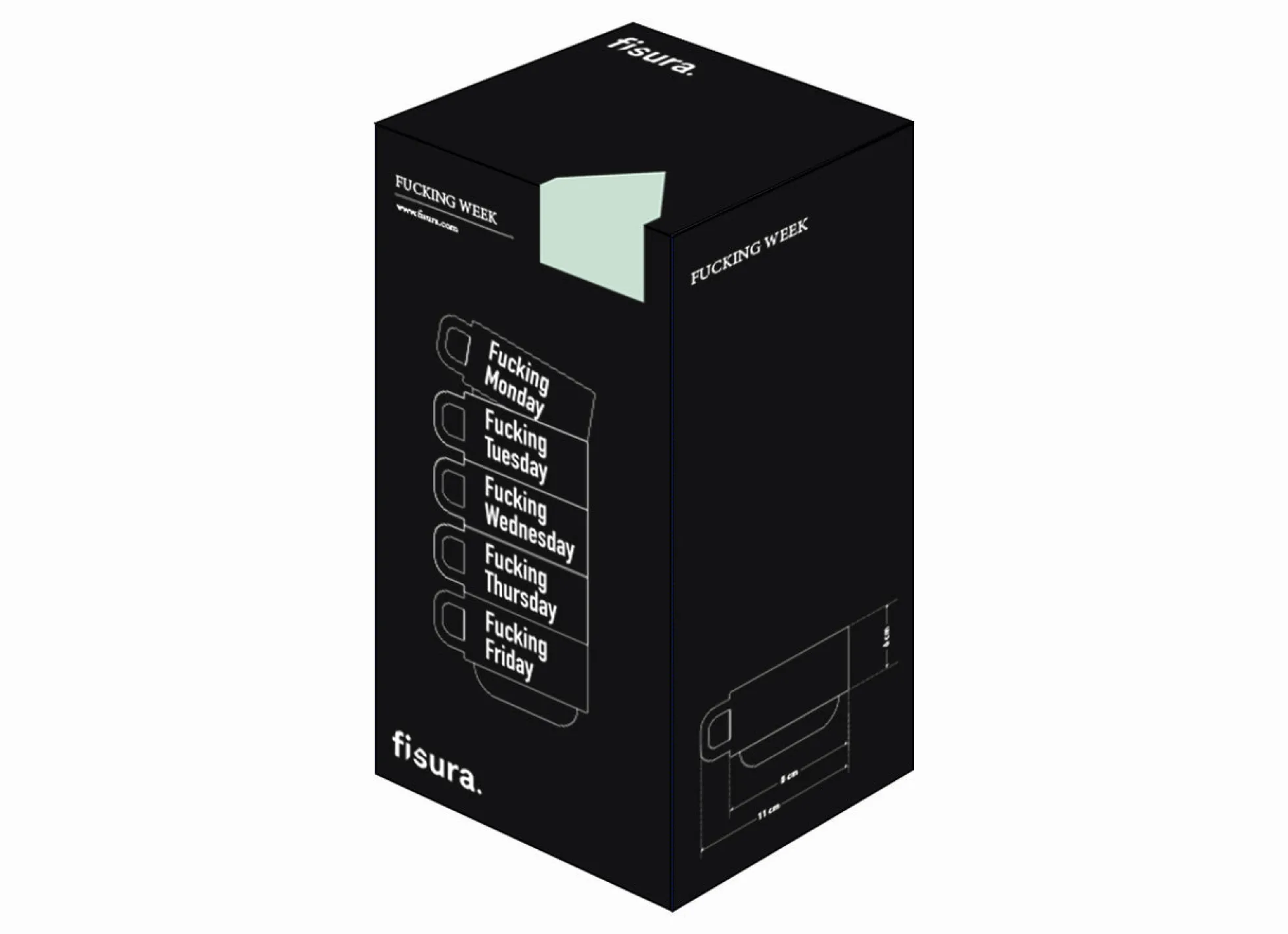 Tazas "Fucking Week"ENG (Set de 5)