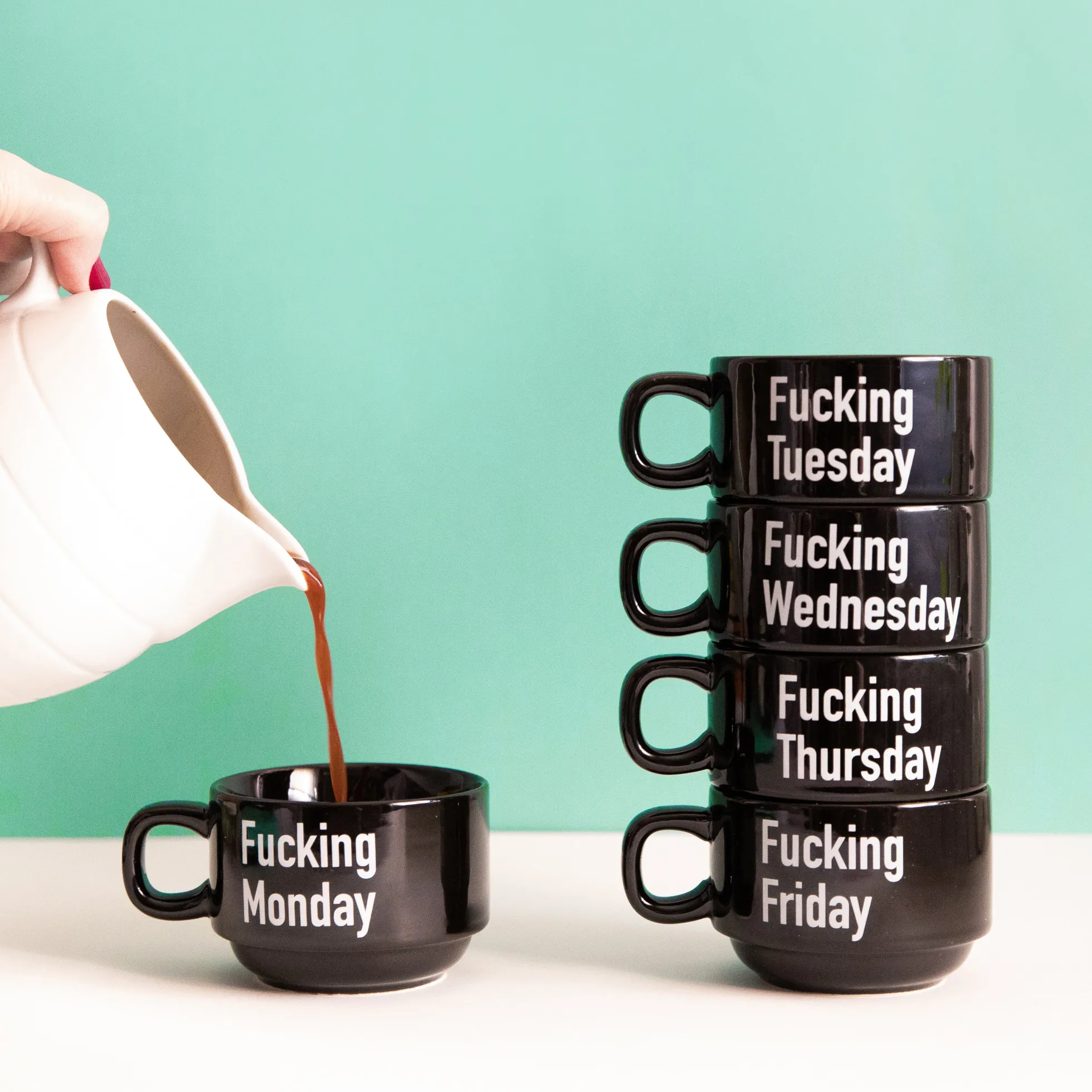 Tazas "Fucking Week"ENG (Set de 5)