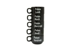 Tazas "Putain la Semaine" FR (Set de 5)