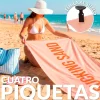Toalla playa "fucking sand" naranja