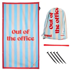 Toalla playa "Out of the office"