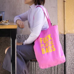 Tote bag original “fuck plastic bag