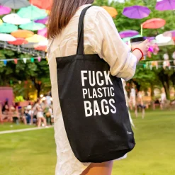 Tote bag original “fuck plastic bag