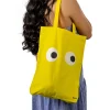 Tote bag original “ojos” amarilla
