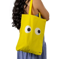 Tote bag original “ojos” amarilla