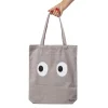 Tote bag original “ojos” gris