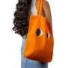 Tote bag original “ojos” naranja