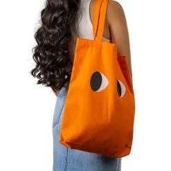 Tote bag original “ojos” naranja