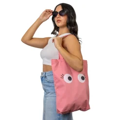 Tote bag original “ojos” rosa