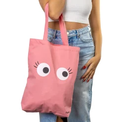 Tote bag original “ojos” rosa