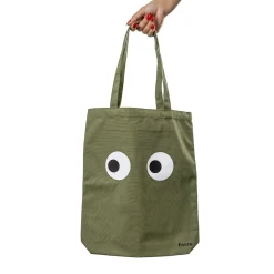 Tote bag original “ojos” verde