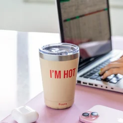Vaso termo “I’m hot” beige