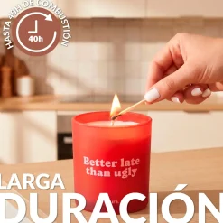 Vela de cristal “Better late than ugly” – mito de ámbar