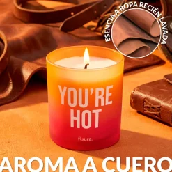 Vela de cristal “You’re hot” – cuero