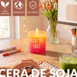 Vela de cristal “You’re hot” – cuero
