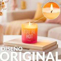 Vela de cristal “You’re hot” – cuero