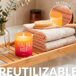 Vela de cristal “You’re hot” – cuero