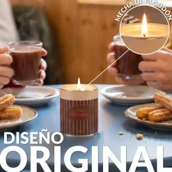 Vela en lata de metal “Hot chocolate” – chocolate