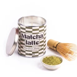 Vela en lata de metal “Matcha latte” – matcha