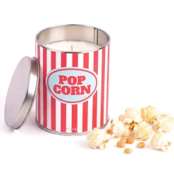 Vela en lata de metal “Pop corn” – palomitas de mantequilla