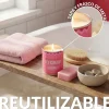Vela en lata de metal “Strawberry ice cream” – fresas con nata